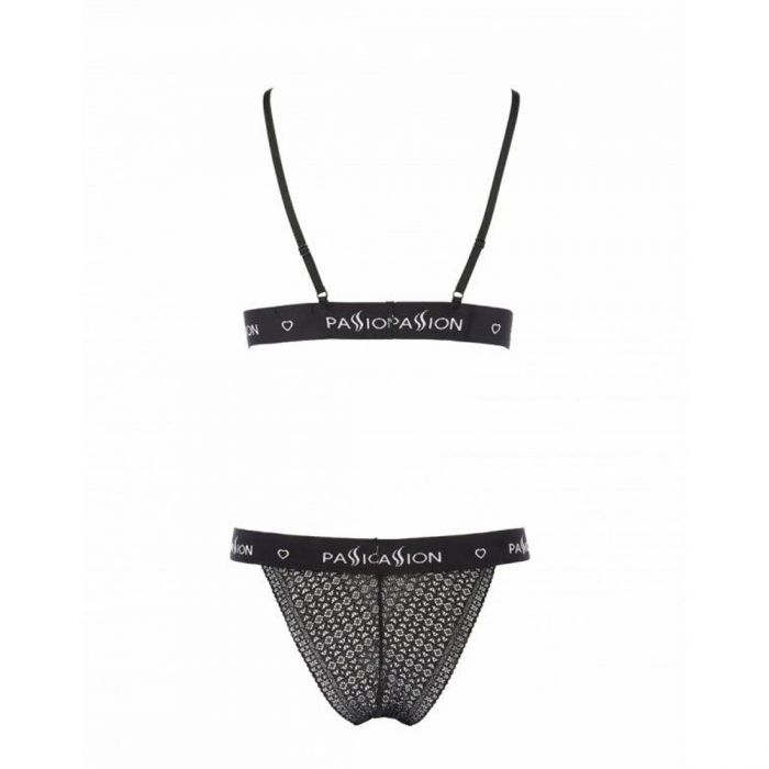 Комплект білизни Passion Exclusive GLAMISS SET XXL/XXXL, black