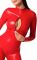 Комбінезон Noir Handmade F353 Red powerwetlook overall - L