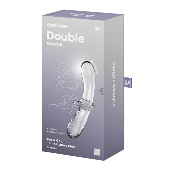 Дилдо Satisfyer Double Crystal (Transparent) (м'яте паковання!!!)