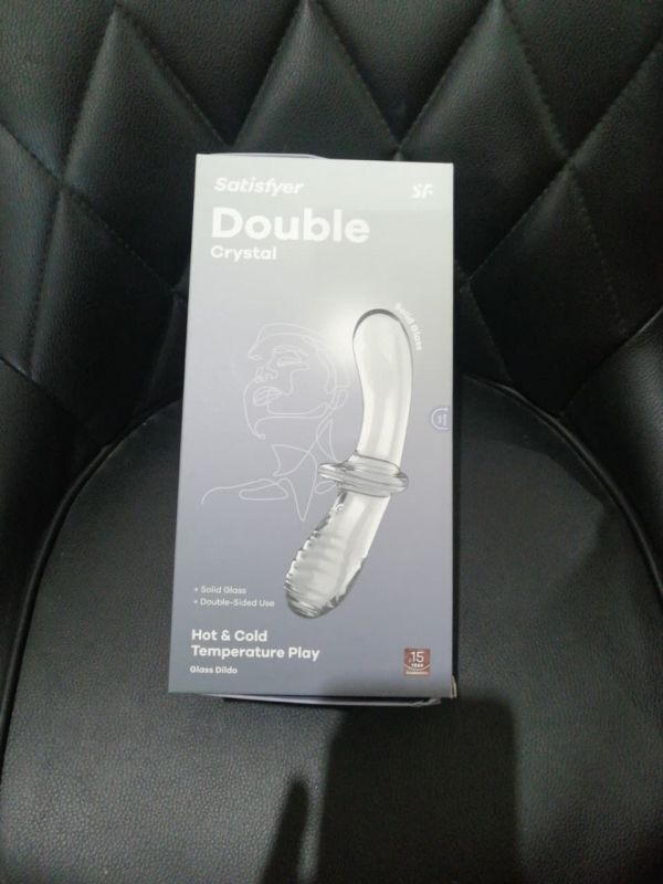 Дилдо Satisfyer Double Crystal (Transparent) (м'яте паковання!!!)