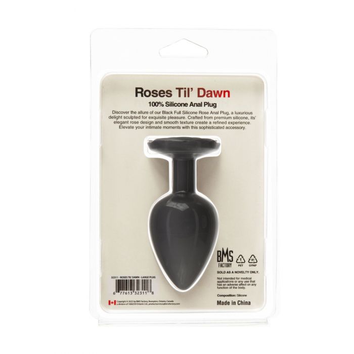 Анальна пробка BMS Roses Til’ Dawn Silicone Anal Plug Large