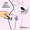 Вібратор в трусики FeelzToys Panty Vibrator Black з пультом ДК, 6 режимів роботи, сумочка-чохол