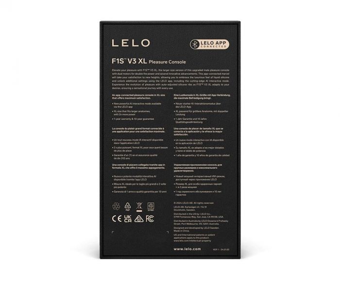Смарт-мастурбатор LELO F1S V3 XL Red, збільшений, 2 мотори, 8 режимів, стимуляція звуковими хвилями