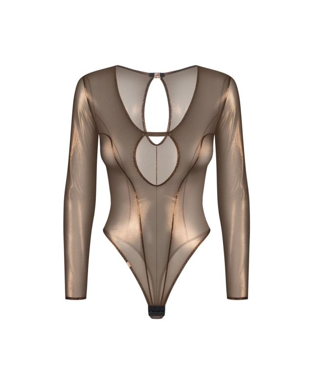 Боді Obsessive Soranna long-sleeved teddy S/M