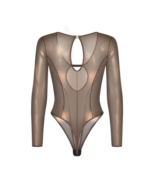 Боді Obsessive Soranna long-sleeved teddy S/M