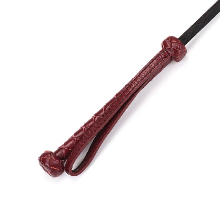 Шльопалка-сердечко Liebe Seele Wine Red Riding Crop with Heart-Shape Tip, натуральна шкіра