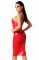Сукня Noir Handmade F354 Red powerwetlook dress - L