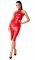 Сукня Noir Handmade F354 Red powerwetlook dress - L