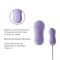 Набір 2в1 Zalo — UNICORN Violet, віброяйце + вакуумний стимулятор