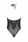 Боді Passion DROSERA BODY black, XXL/XXXL, високі вирізи, верх на зав’язках