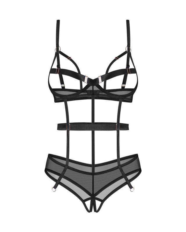 Боді Obsessive Euridia crotchless teddy XS/S