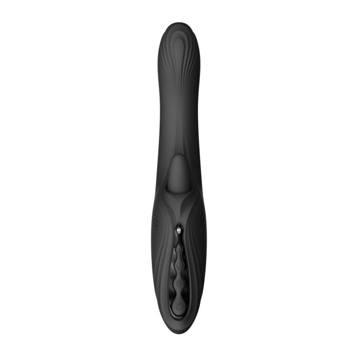 Смарт-вібратор Zalo Ares Obsidian Black, підігрів, 3 мотори, язичок для клітора, стимуляція точки G