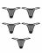 Набір трусиків Obsessive Violami 5-pack thong S/M