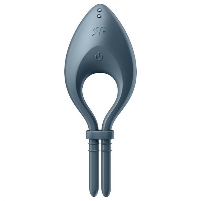 Ерекційне смарт-віброкільце ласо з регулюванням розміру Satisfyer Bullseye Dark Blue