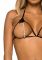 Leg Avenue Open cup bra and pearl panty OS Black