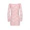 Прозора сорочка з довгим рукавом Passion YOLANDA CHEMISE L/XL, pink, трусики