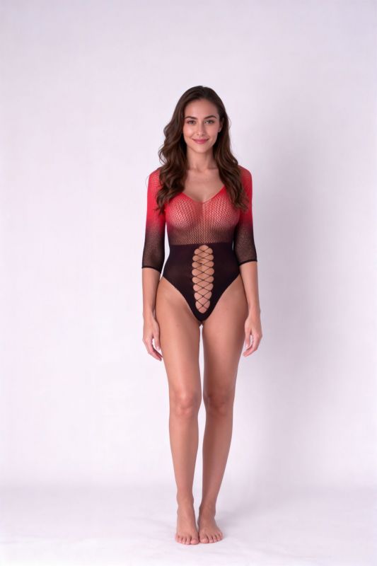 Бодістокінг Passion BS118 black/red