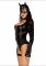 Еротичний костюм кішечки Leg Avenue Fierce Feline L, боді, пояс з підв’язкою, маска кішки