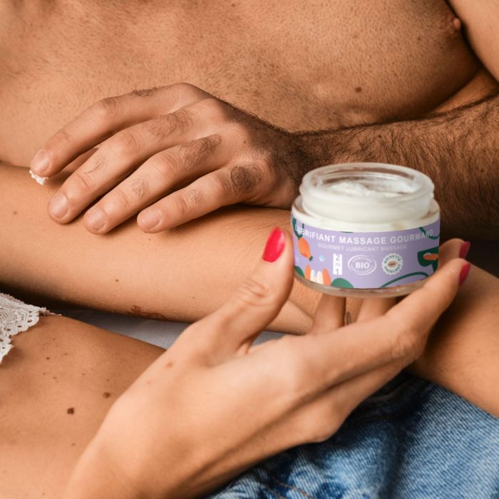 Масажна олія-лубрикант з ароматом та смаком фундука Goliate Couple Gourmand Noisette 50 мл