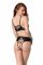 Комплект Passion KRISTEEN SET black XXL/XXXL