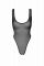 Боді Noir Handmade F322 Paparazzi, L, прозоре, низ стрінги, високі вирізи