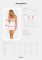 Сорочка Obsessive Amor Blanco underwire chemise & thong,L/XL, біла, мереживний ліф, стрінги в наборі