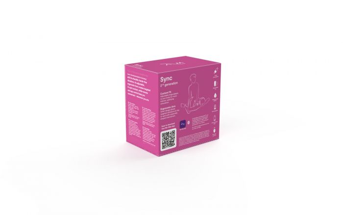 Смарт-вібратор для пар We-Vibe Sync 2 Rose, 10 віброрежимів, пульт ДК