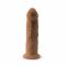 Фалоімітатор SilexD Henry Caramel (MODEL 2 size 7.5in), двошаровий, силікон + Silexpan, діаметр 4,8 см