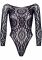 Еротичне боді-бодістокінг Leg Avenue Snap crotch thong back teddy Black S/M