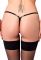 Трусики Noir Handmade P014 Dominae PVC panty with silver clasp XL