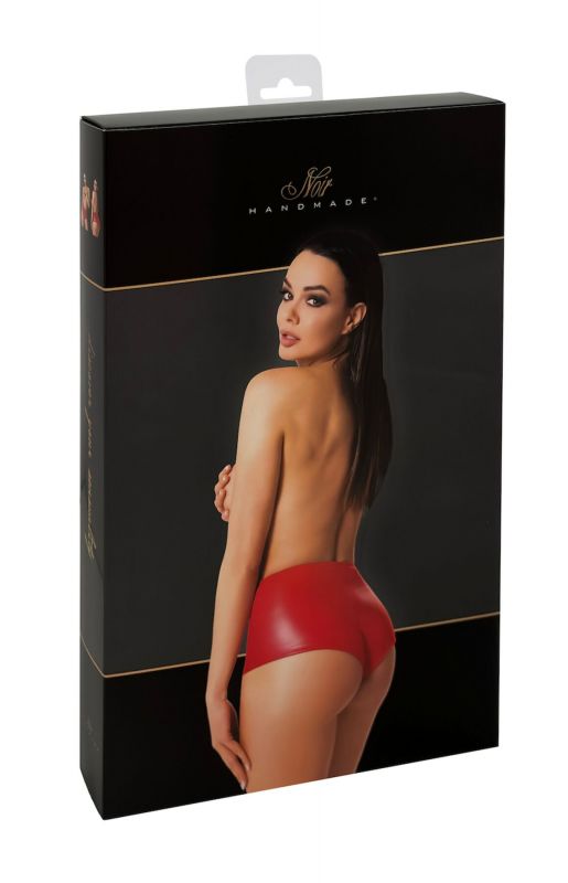 Шорти Noir Handmade F356 Red powerwetlook shorts - L