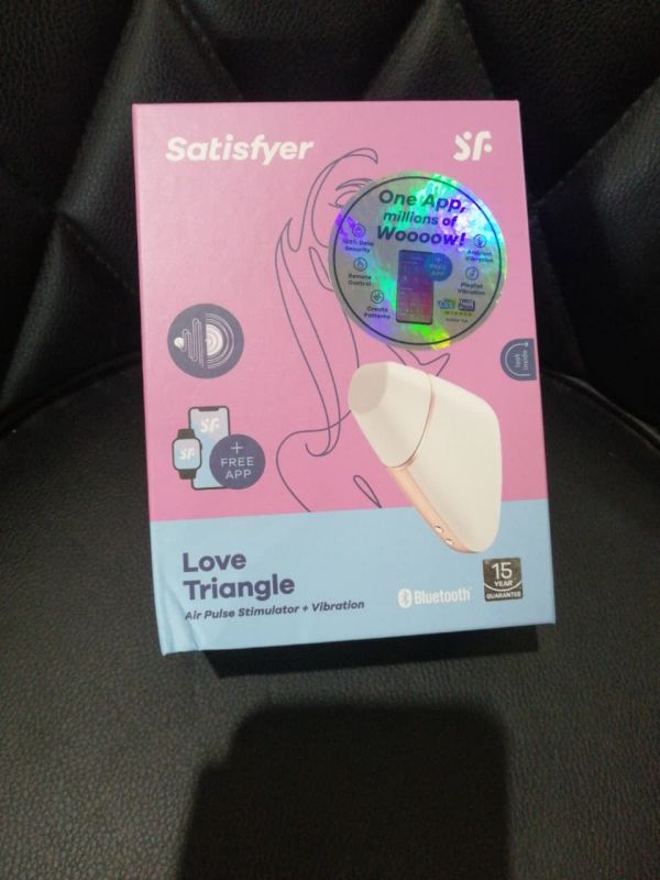 Вакуумный клиторальный стимулятор Satisfyer Love Triangle White (м'яте паковання!!!)