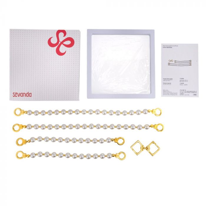 Перлинні наручники та поножі LOCKINK Pearl Handcuffs & Anklecuffs