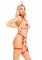 Костюм медсестри Leg Avenue 2PC Vegan Leather Nurse Harness Teddy and Headband Red L, шапочка