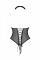 Еротичне боді Passion TRISHA BODY, S/M, black, з відкритими чашками