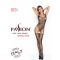 Бодістокінг Passion BS034 black, комбінезон, імітація боді і панчіх