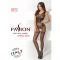 Бодістокінг Passion BS052 black, комбінезон, імітація корсета з підтяжками, панчіх і трусиків
