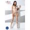 Бодістокінг Passion BS058 white, комбінезон, дуже повітряний