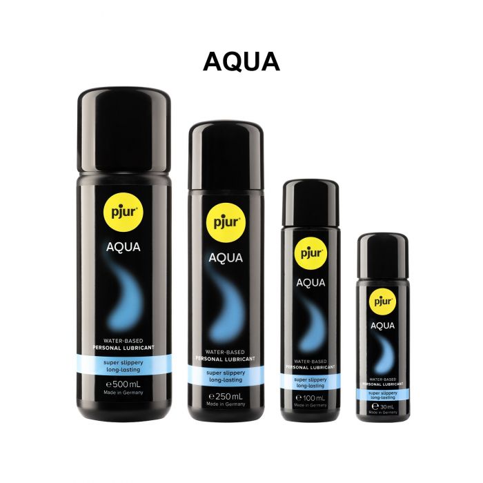 Лубрикант на водній основі pjur Aqua 250 мл, ефект оксамитової шкіри без прилипання