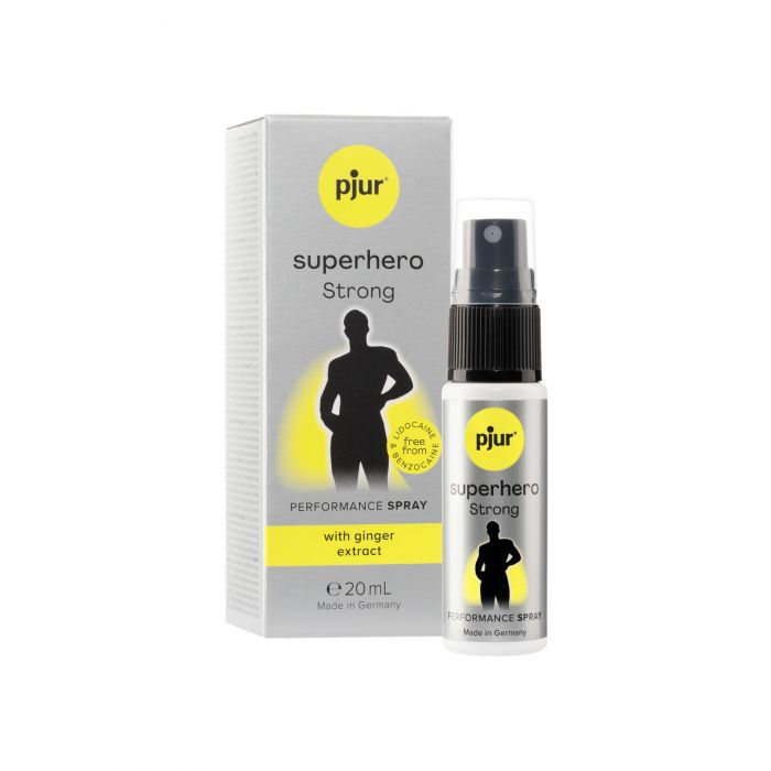 Спрей-пролонгатор pjur Superhero Strong Spray 20 ml, з екстрактом імбиру, без анестетиків
