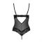 Боді з відкритими грудьми Passion Exclusive NORTH BODY L/XL, black