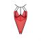 Боді з високим вирізом стегна Passion Exclusive AKITA BODY S/M, red