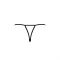 Трусики мереживні з доступом Passion Exclusive VIOLANTE THONG L/XL, black