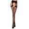 Еротичні колготки Passion TIOPEN 004 3/4 (fishnet 40 den), black, імітація панчох і пояса