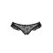 Трусики з оборками Passion Exclusive DONIA THONG XXL/XXXL, black