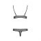 Комплект білизни Passion ERZA SET L/XL, black, ліф і трусики