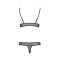 Комплект білизни Passion ERZA SET XXL/XXXL, black, ліф і трусики