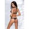 Комплект білизни Passion Exclusive MIRAJANE SET XXL/XXXL, black, підтримувальний ліф-топ і трусики