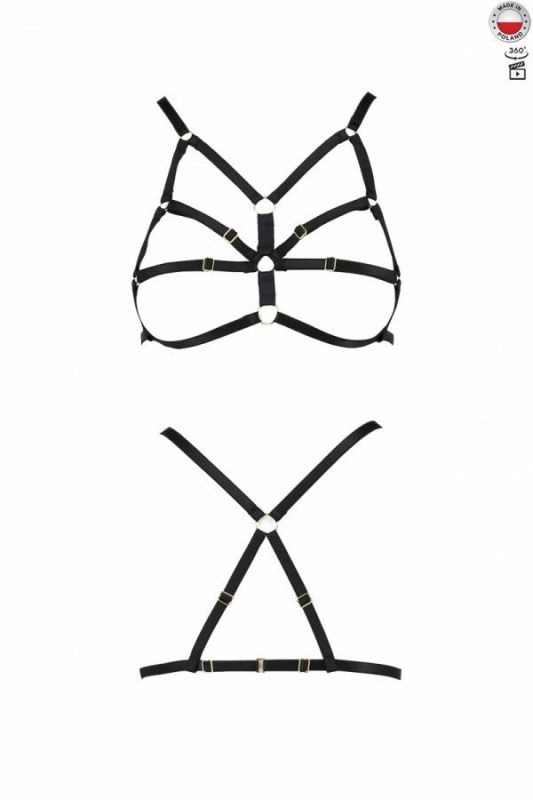 Бюстгальтер-стрепи Passion Exclusive ARMANDA BRA XXL/XXXL, black