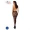 Колготки-бодістокінги Passion S012 One Size, Black, імітація панчіх, пояса та мереживних трусиків